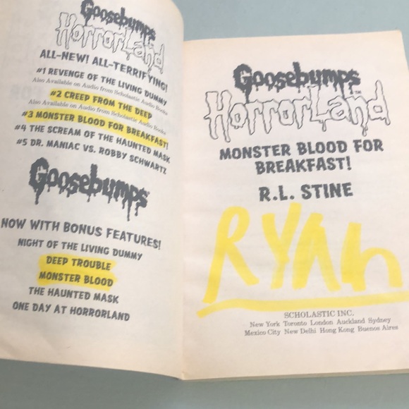 Goosebumps HorrorLand #3: Monster Blood for Breakfast! Paperback by R. L. Stine - Picture 5 of 7